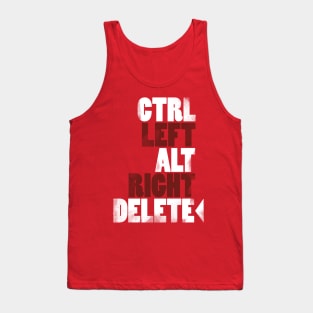 Ctrl-Left Alt-Right Delete Tank Top